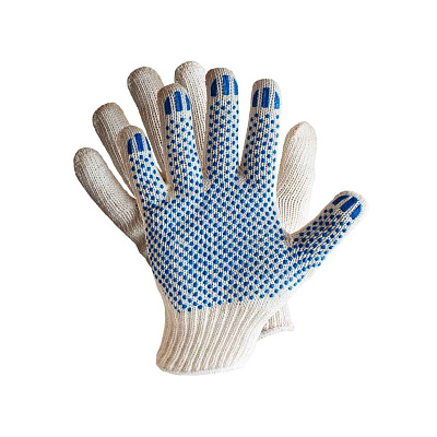 Перчатки с ПВХ покрытием ТОЧКА 10 класс 5 нитей