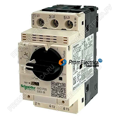 GV2P05 АВТ. ВЫКЛ С КОМБ. РАСЦЕП. 0,63-1А