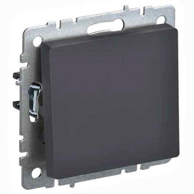ИЭК Брайт Выкл. 1-кл. перекр. 10А ВС10-1-3-БрГ графит IEK