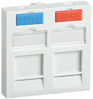 ИТК Вставка 45x45мм для 2-x модулей Keystone Jack с маркером