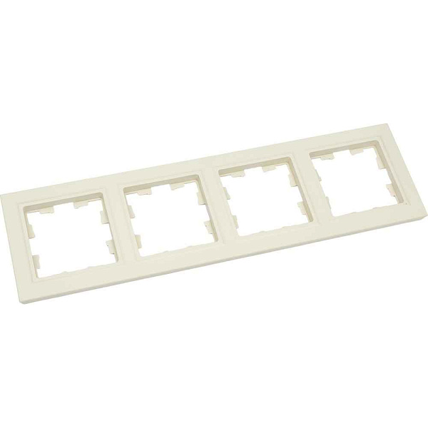 ИЭК Брайт Рамка  4-я РУ-4-БрКр беж. IEK