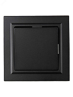 ИЭК Брайт Выкл. 1-кл. с/у  10А IP20 ВСР10-1-0-БрЧ черный в сборе