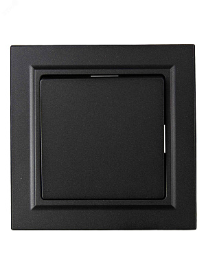 ИЭК Брайт Выкл. 1-кл. с/у  10А IP20 ВСР10-1-0-БрЧ черный в сборе