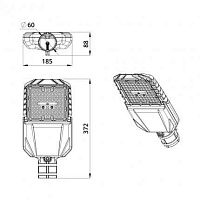 ДКУ Гроза 50 M 4000К 155x70° ПромЛед