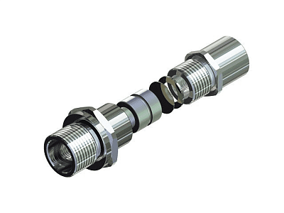 Ех-кабельный ввод ВКВ2ТВ-НР-G1 1/2-G1 1/2-42 1Ex db e II Gb X ГОФРОМАТИК