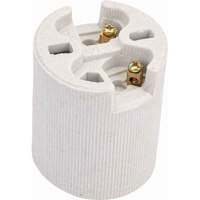 Патрон Е40 керам.подвес.белый GLH-E40-CER-H-W General 474008