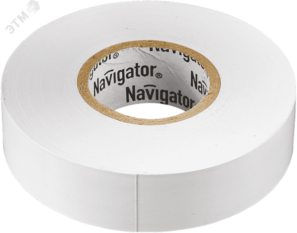 Изолента ПВx 0,13x15ммx20м белая Navigator 71102