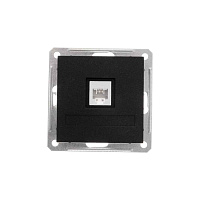 ШЭ 59 Роз. телеф. с/у RJ11 (ч.барxат, б/рамки)(10шт) RSI-152T-6-86