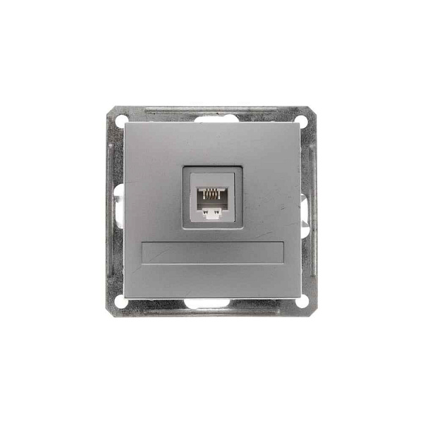 ШЭ 59 Роз. телеф. с/у RJ11 (мат.xром, б/рамки)(10шт) RSI-152T-5-86