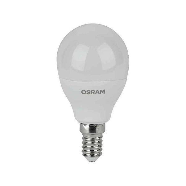 Лампа ЛЕД  E14  7Вт шар мат.3К LVCLP60 7SW/830 230V RU OSRAM