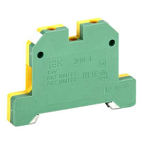 Клеммник ЗНИ- 35А 4PEN 4мм2  (JXB-земля) ИЭК