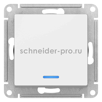 ШЭ Атлас Выкл. 1кл. с/у с инд.,  10А, (б/рамки, белый) ATN000113 (20шт/уп)