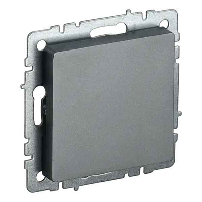 ИЭК Брайт Заглушка с суппортом МЗ10-БрС сталь IEK