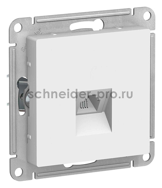 ШЭ Атлас Роз.телеф. с/у RJ11, (б/рамки, белый) ATN000181 (10шт/уп)