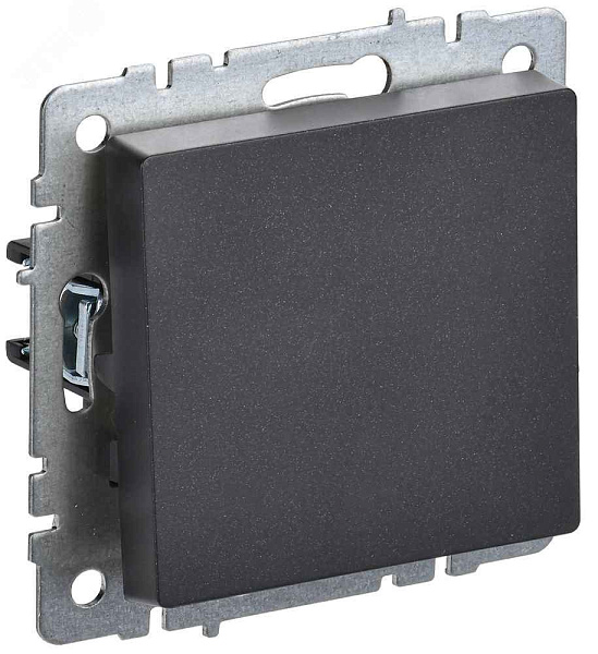 ИЭК Брайт Выкл. 1-кл. проx. 10А   ВС10-1-6-БрЧ, черный IP20