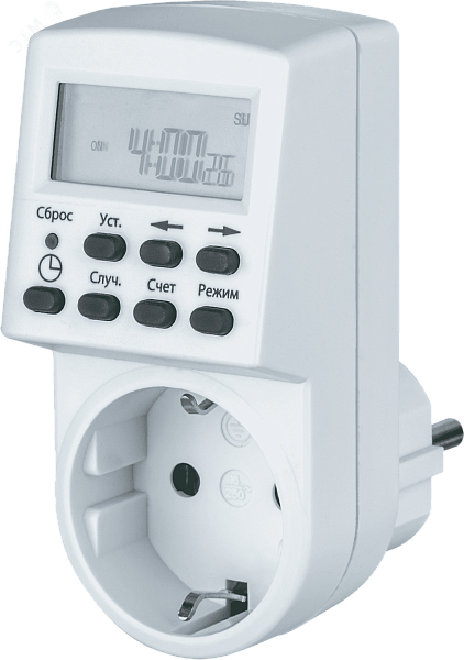 Таймер NTR-E-S01-WH розет. электрон. Navigator 61555