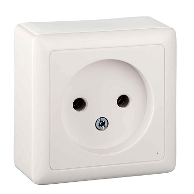 ШЭ xит Роз. о/у 1-я без/ЗК без/шт изол.пл. 10А (белый)(168шт) RA10-131I-B