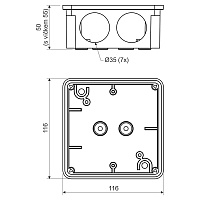 Коробка монтажн.КА-8110