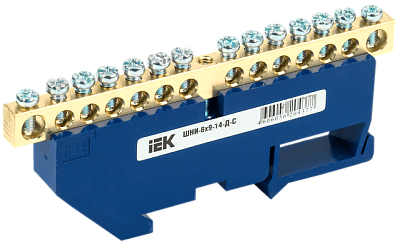 Шина нулевая на DIN-изол ШНИ-6x9-10-Д-С ИЭК