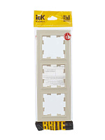 ИЭК Брайт Рамка  3-я РУ-3-БрГ граф. IEK