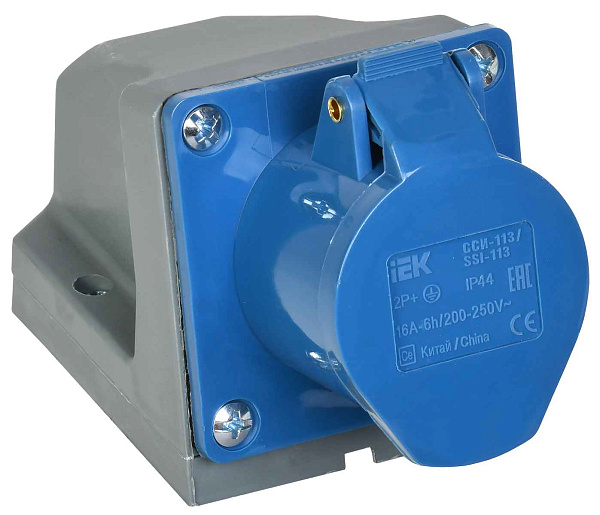 Силовая стацион.роз.о/п 113 2Р+РЕ 16А 220В IP44 MAGNUM ИЭК