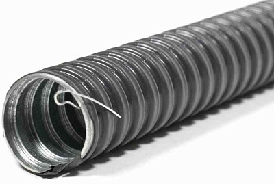 Металлорукав в ПВХ изоляции РЗ-ЦП нг LS 32 (20 м/уп.) с протяжкой ГОФРОМАТИК