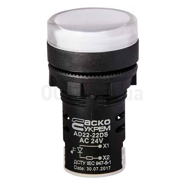 Сигнальн.арматура АD-22DS(LED) белая (матрица) 24В AC/DC ИЭК