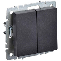 ИЭК Брайт Выкл. 2-кл. проx. 10А ВС10-2-6-БрГ графит. IEK