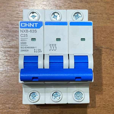 Автомат  3п 25А (C) (NXB-63S) 4,5kA (CHINT)