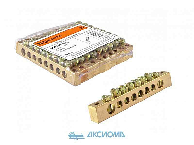 Шина нулевая "N" 6x9мм   8/2(8 гукпп/крепеж по краям) (ИЭК)