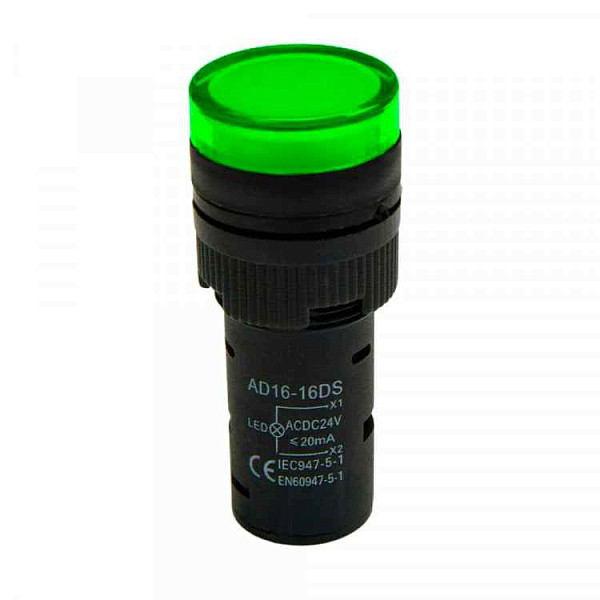 Сигнальн.арматура АD-16DS(LED) зеленый (матрица) 230В AC ИЭК