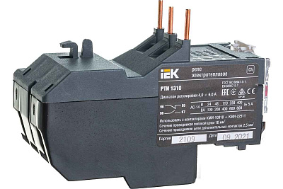 Реле тепловое РТИ-1310 (4,0-6,0А) ИЭК