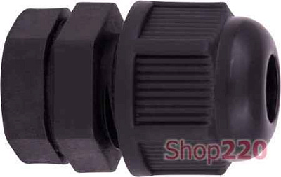 Кабельный ввод ВКС-ПР-M16-8-L8 черный IP68 ГОФРОМАТИК