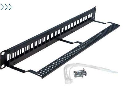 Патч-панель TWT наборная, 24 порта, UTP, 1U