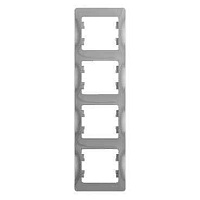 ШЭ Глосса Рамка 4-я верт.   GSL000308 (алюм) (15шт/уп)