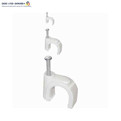 Скоба кабельн.плоская B 14 (100шт/уп) ИЭК