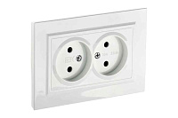 ИЭК Брайт Роз. 2-я без з/к/ш 10А в сб. РС12-2-БрБ бел. IEK