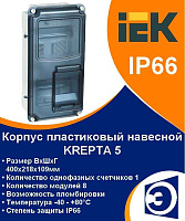 Корпус  ЩУРн-П 1/ 8 IP66, ИЭК