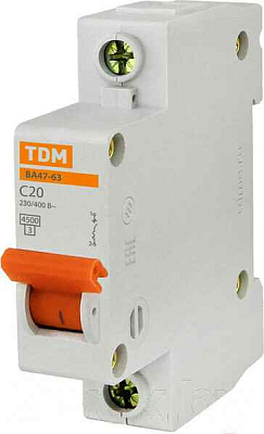 Автомат  1п 63А (C) (ВА 47- 63)  TDM