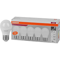 Лампа ЛЕД  E27  7,0Вт шар мат.4К LVCLP60 7SW/840 упак.5шт! 230V RU OSRAM