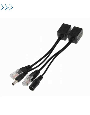 Passive PoE инжектор и сплиттер до 60V. Комплект позволяет подать данные и питание на IP устройства без поддержки PoE.