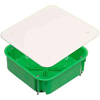 Коробка расп. с/п г/к с крыш.  (мет.лапки) 113x113x45 IP30 HEGEL  КР1201  (100шт/уп)