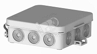 Коробка расп. о/п  87x87x31  IP54 12ввода с крыш. с мембранными уплотнение HEGEL КР2503-И (66шт/уп)