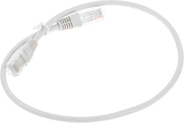Патч-корд NewMax UTP CCA кат.5e, 0.5 м, серый