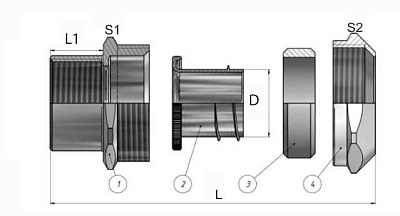 МВН-НС-G1/2-МР20 IP67 ГОФРОМАТИК