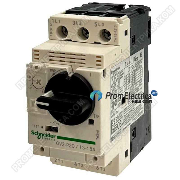 Автоматический выключатель GV2P20 АВТ. ВЫКЛ С КОМБ. РАСЦЕП. 13-18А Schneider