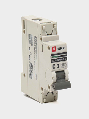 Автомат  1п  3А (C) (ВА 47-63N) 4,5kA EKF PROxima