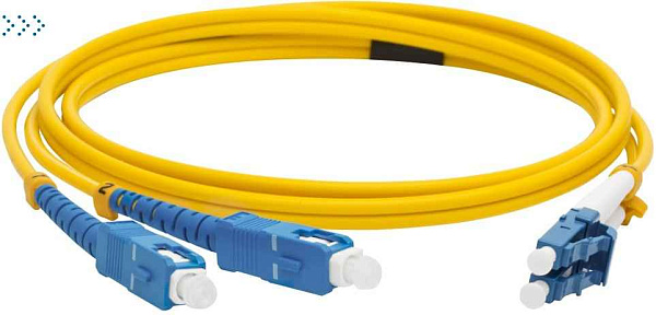 Патч-корд оптический TWT, PVC, дуплексный, LC/UPC-LC/UPC, SM OS2, 2.0 м
