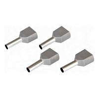 Наконечник-гильза НШвИ2  2,5-10  сер. (100 шт) (НГИ) HLT