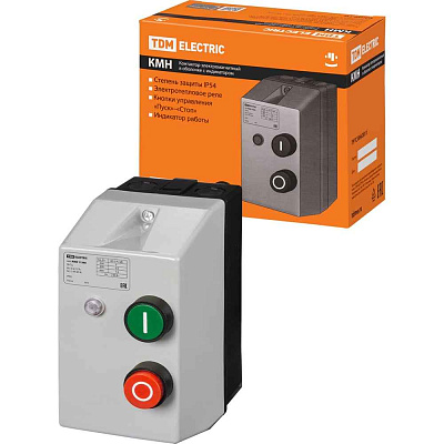 Контактор 12А 220В/АС3 в оболочке IP54 КМИ-11260  ИЭК